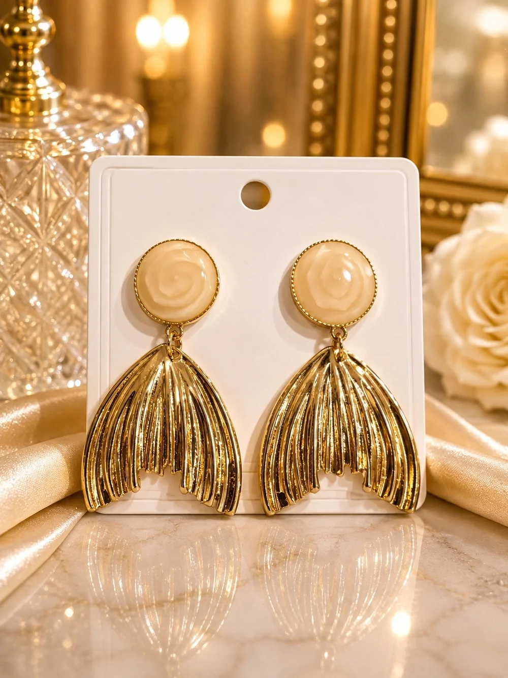 🧜‍♀️ Mermaid Tail Drop Earrings - Women Jewelry